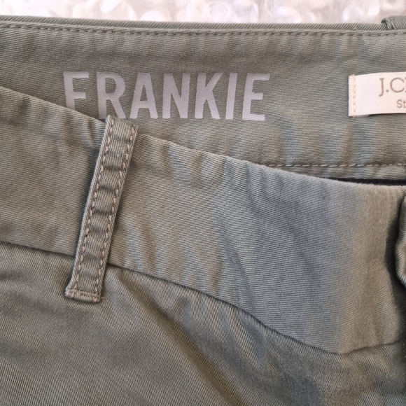 J.CREW Frankie Stretch Chino Pants Size 0 Olive Green Slim - Picture 9 of 14
